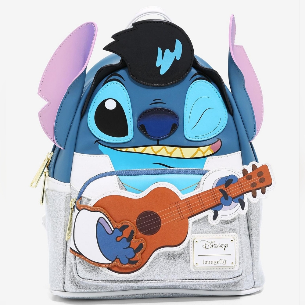 Loungefly Disney Lilo & Stitch Elvis Stitch Figural Mini Backpack